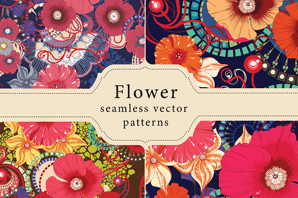 11 floral abstract patterns preview 6