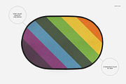 Round Corners Rug Mockup Set, a Product Mockup by creatsy4 (Thumbnail 7 of 11)