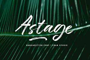 Astage Brush font