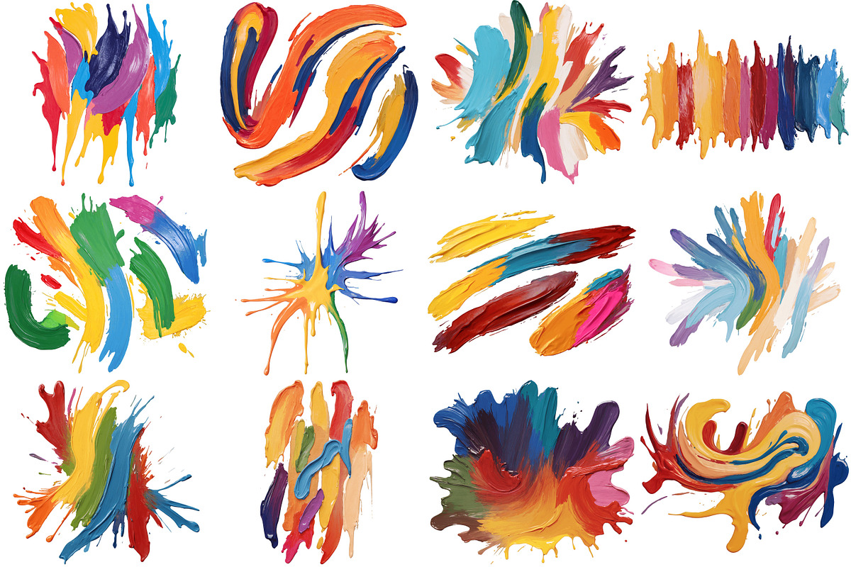 Oil Paint Strokes Png, a Texture Illustration by Forhadx5 (Photo 4 of 6)