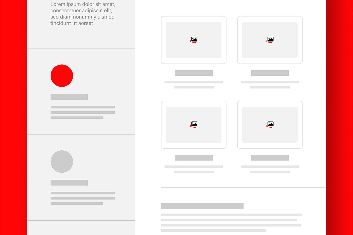 Modern Landing Page Wireframe Design, a Landing Page Template by ContestDesign (Photo 3 of 5)