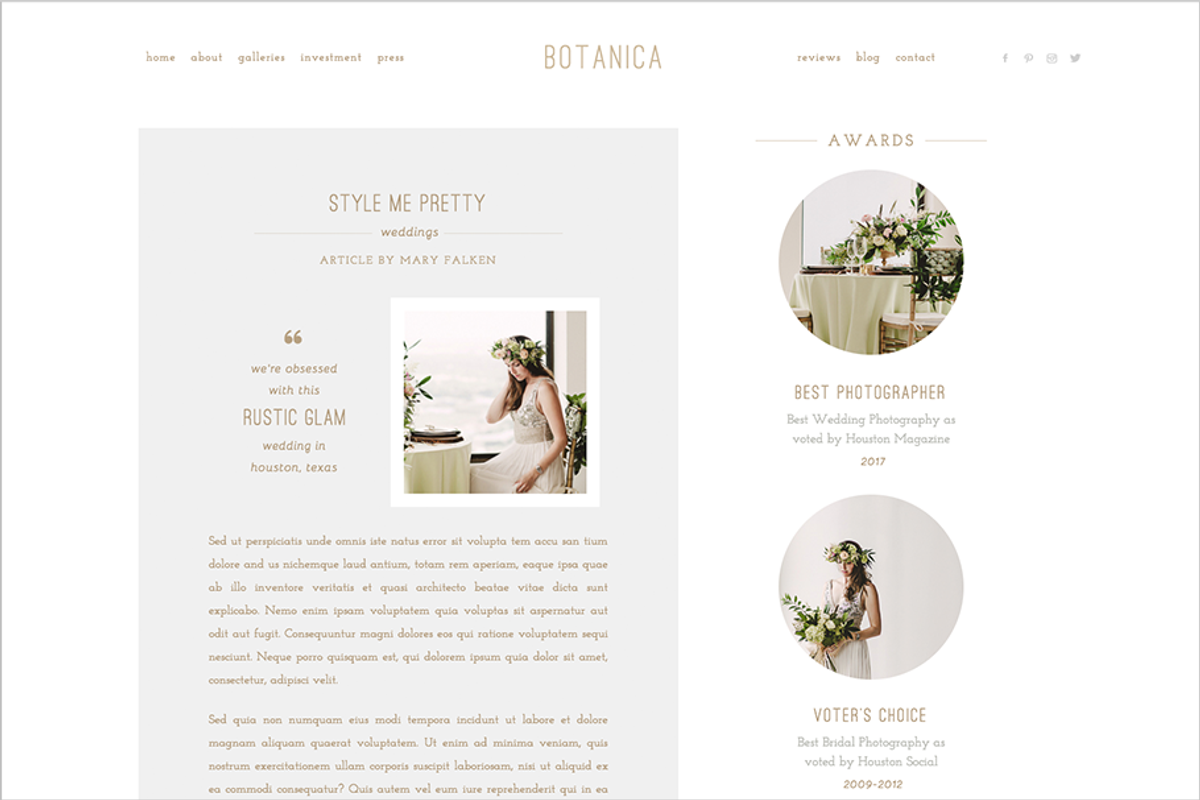 Botanica II ProPhoto 7 Template, a Websites & App Template by Red Met Yellow Creative (Photo 11 of 20)