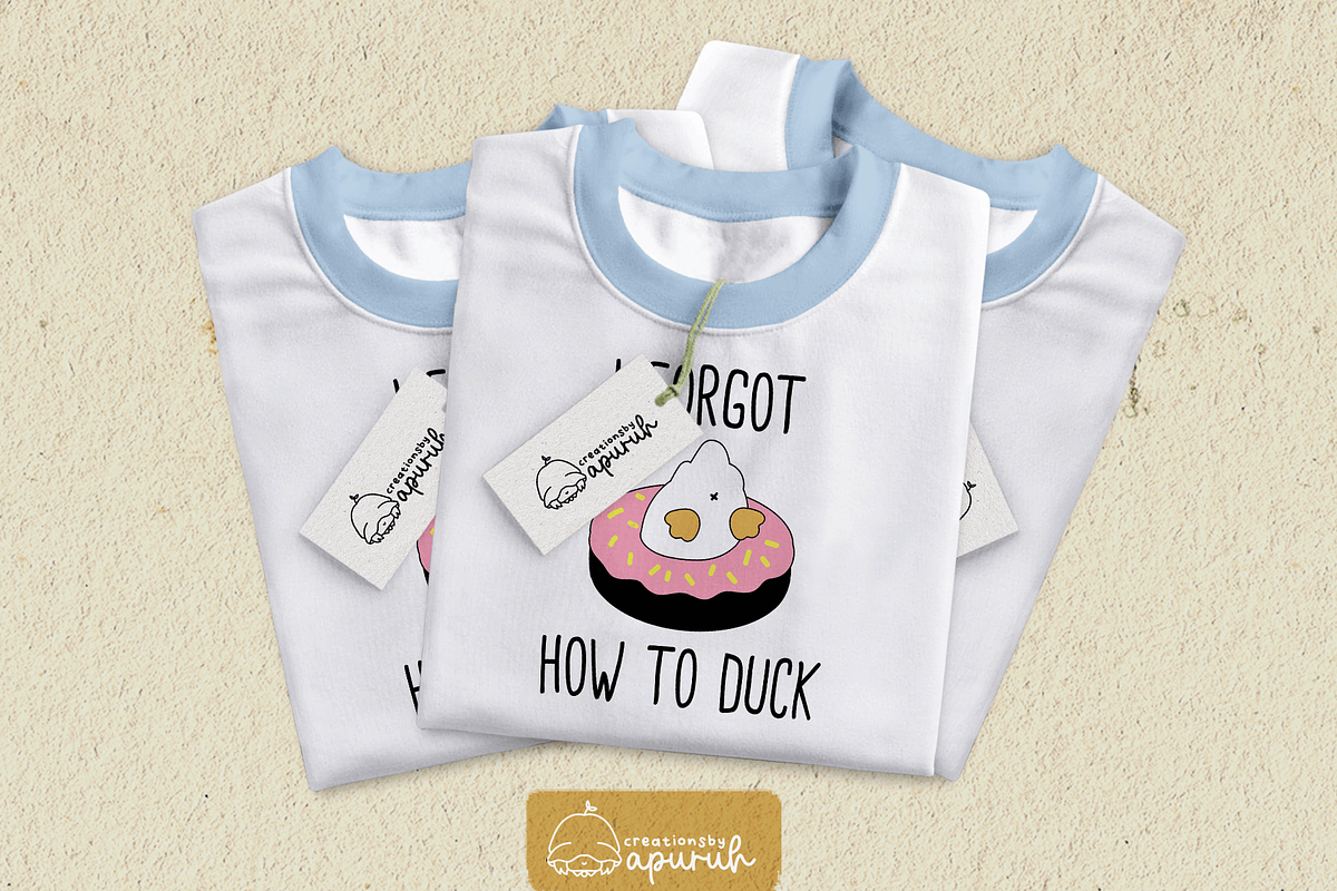 Cute Duck Funny Witty Quotes Meme 1, a Stationery Template by creationsbyapuruh (Photo 2 of 7)