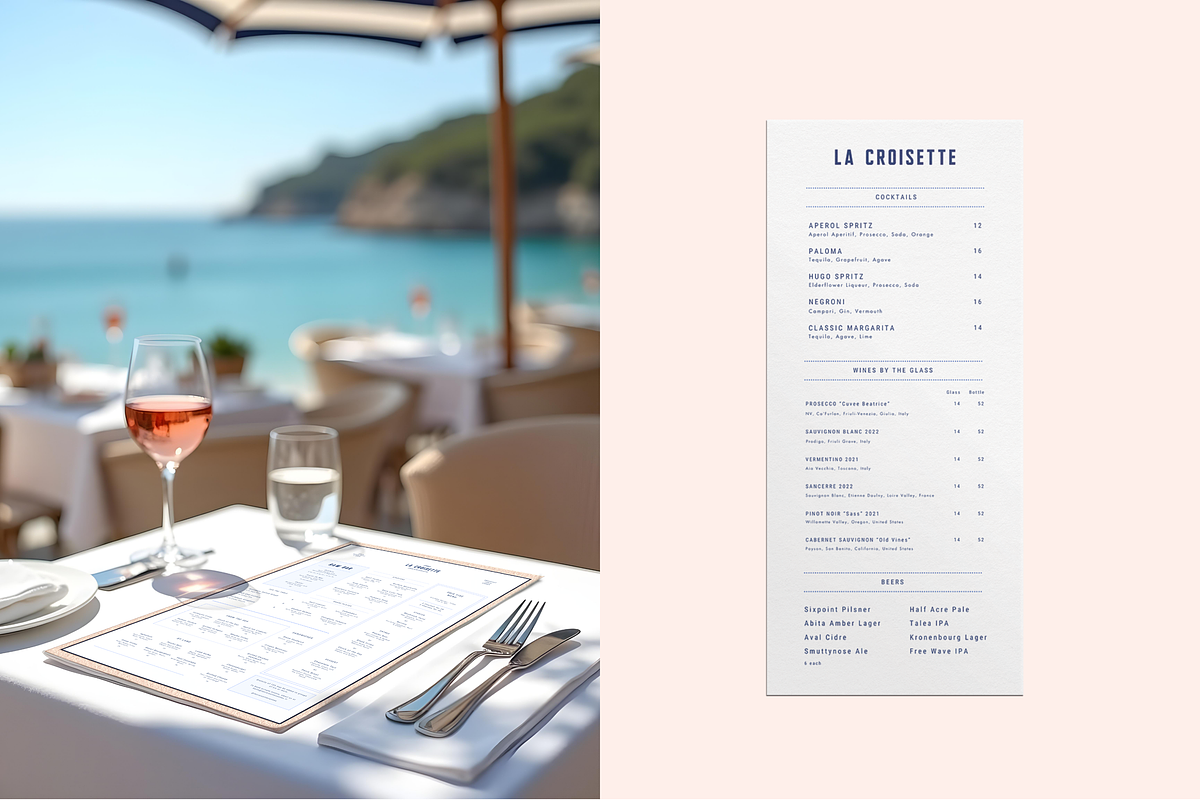 Premium Restaurant Menu Template Set, a Branding & Logo Template by Soigné Branding Studio (Photo 3 of 8)