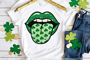 Lucky Shamrock Tongue Lips PNG, an Illustration by Canvas Craft (Thumbnail 4 of 4)