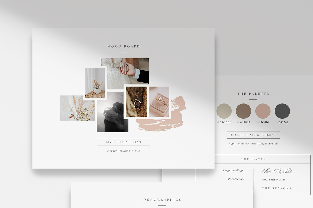 Canva Mood Board Template, a Magazine Template by roselindoco (Photo 1 of 3)