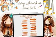 87 COZY PROCREATE WATERCOLOR BRUSHES, a Brush Add-On by Warm Cozy Cottage (Thumbnail 8 of 13)