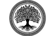 Tree of Life Circle SVG Bundle, an Object Graphic by jahid234 (Thumbnail 8 of 13)