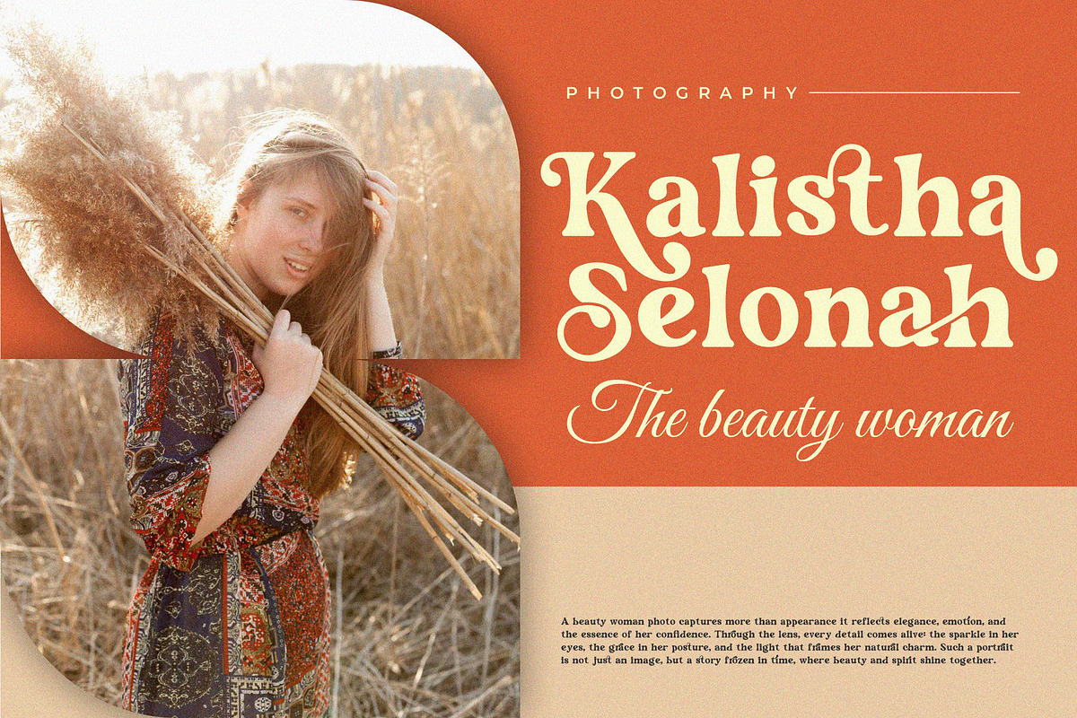 Slikren || Vintage Retro Serif Font, a Serif Font by Ermedia Studio (Photo 8 of 10)