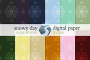 Snowy Day Digital Paper, a Pattern Graphic by Saunter Studios (Thumbnail 2 of 4)