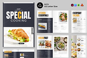 Cookbook Menu Brochure Canva, a Brochure Template by NorthPeak (Thumbnail 1 of 6)