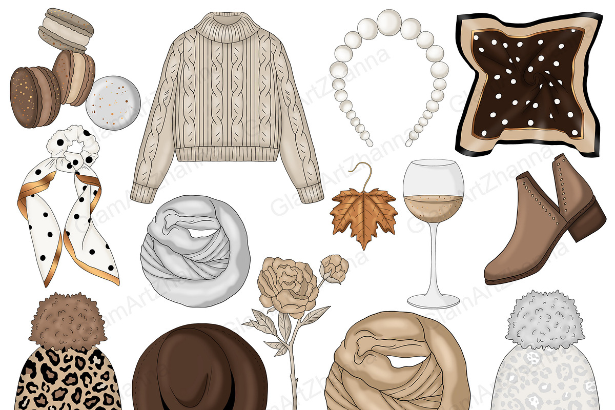 Trends Clipart, a Seasonal Illustration by GlamArtZhanna (Photo 2 of 4)