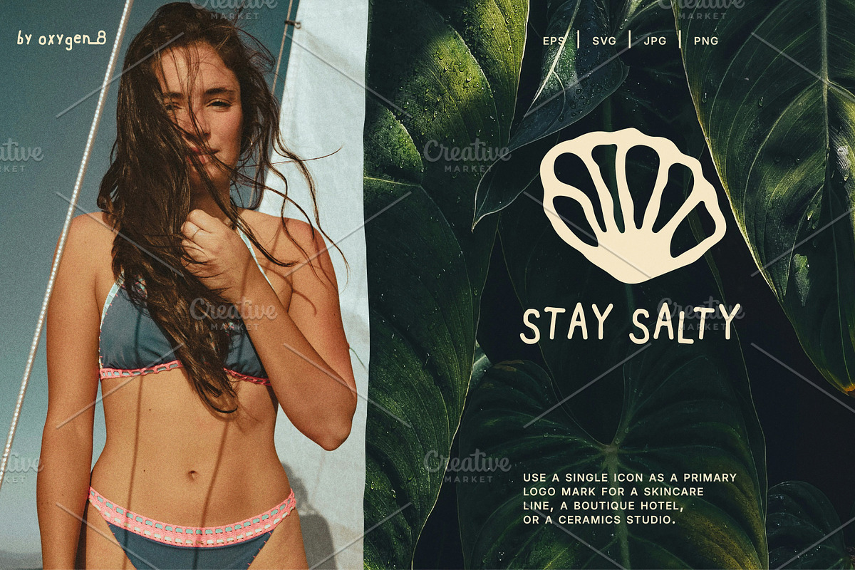 Salty Ink. Organic Shapes & Patterns, a Graphic by oxygen_8 (Photo 6 of 11)