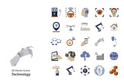 Technology color vector icons, an Icon by Jisun Park