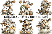 Whimsical Easter Goat Clipart, an Illustration by OK Design (Thumbnail 2 of 6)