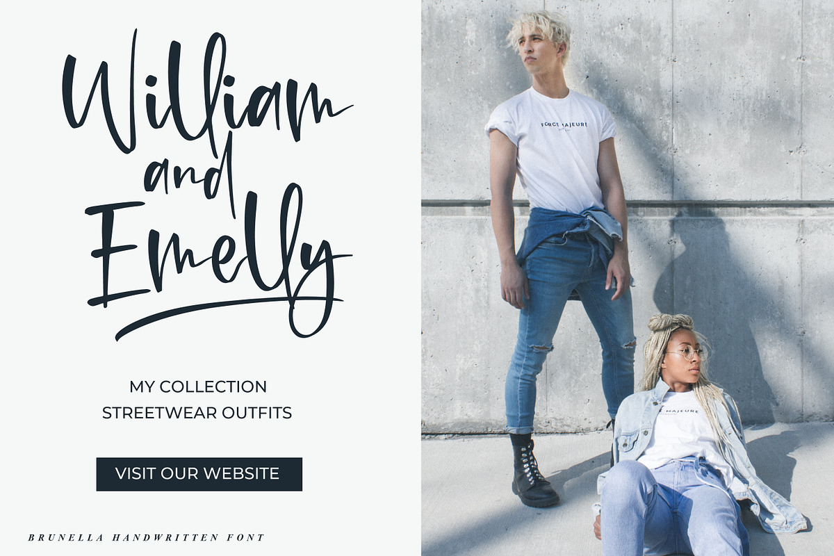 Brunella - Handwritten Font, a Script Font by ribethstudio (Photo 3 of 12)