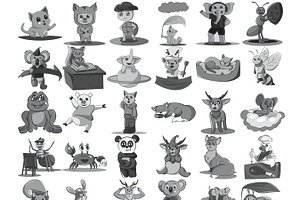 Cartoon Animals Set 3 Procreate