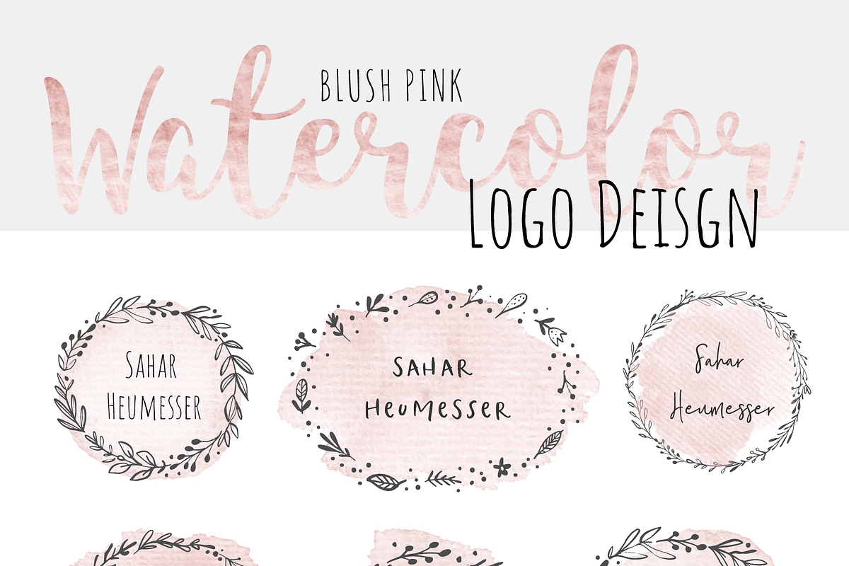 Watercolor Brush TextureBlush Pink, a Texture Graphic by Sahar Heumesser (Photo 2 of 6)