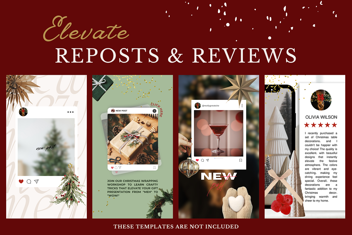 Scandinavian Christmas Sticker Pack, a Social Media Template by Social Media Designer (Photo 5 of 5)