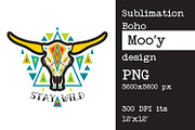 Sublimation design Bull | cow skull, an Object Graphic by KundolaArt (Thumbnail 10 of 15)