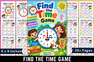 Find the Time Game, a Stationery Template by Designmela01