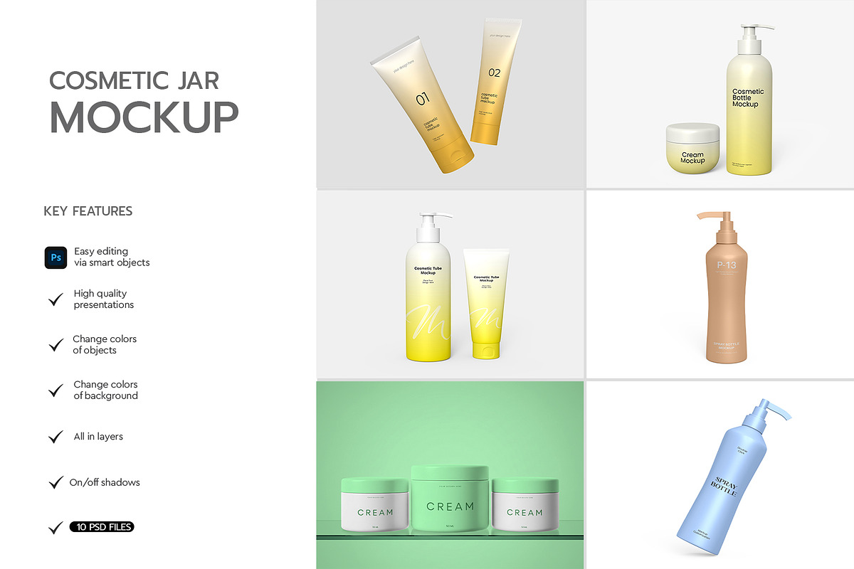 Cosmetic Tube Packaging Mockup Set, a Packaging Mockup by graphypix (Photo 3 of 12)