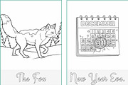 Christmas Holidays Coloring Pages, a Seasonal Illustration by Nuvame Arts & Designs (Thumbnail 19 of 21)