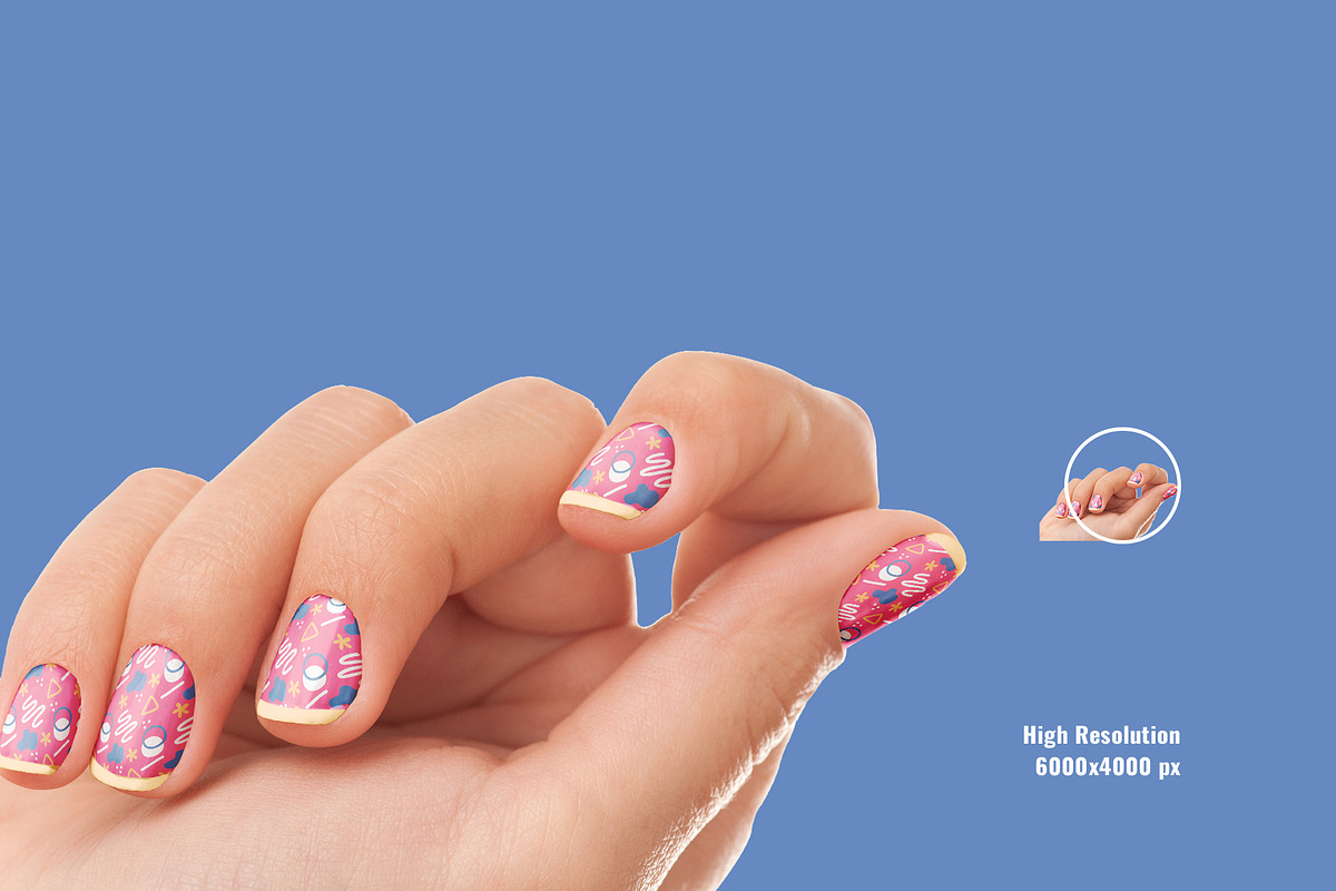 Manicured Nails Art Mockup, a Product Mockup by Designertale (Photo 4 of 6)