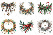 Christmas Garlands Sublimation Clipa, an Illustration by DreamPrint404 (Thumbnail 2 of 4)