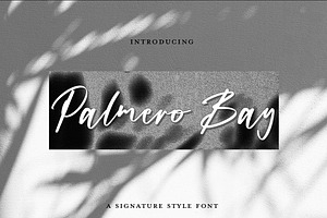 Palmero Bay Font