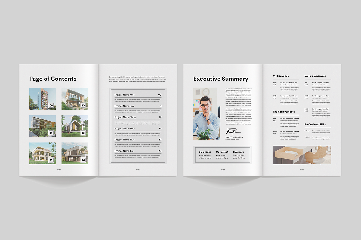 Portfolio | Canva, MS Word, InDesign, a Brochure Template by Leaflove (Photo 3 of 10)