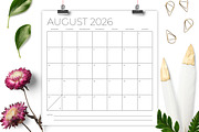 2027 Square MON-SUN 12x12 Calendar, a Stationery Template by Running With Foxes (Thumbnail 4 of 5)