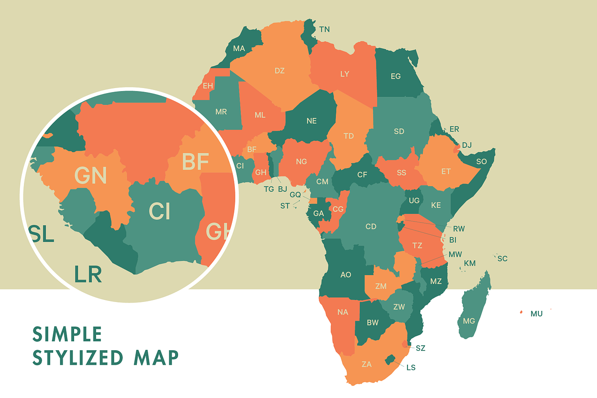 Africa Vector Map, a Graphic by Ben Buysse (Photo 2 of 4)