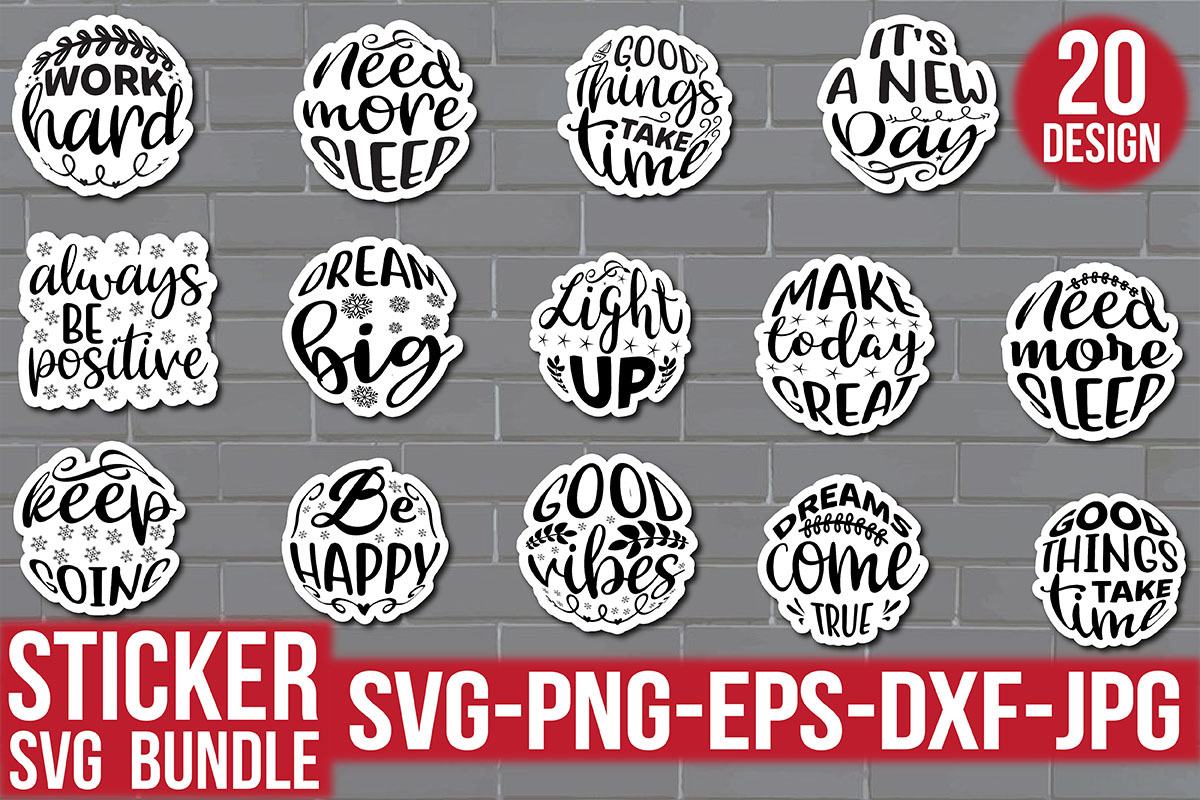 Sticker SVG Bundle | Creative Market