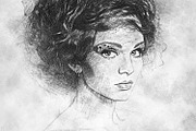 Chalk Sketch Photoshop Action, an Action Add-On by UnicDesign (Thumbnail 2 of 12)
