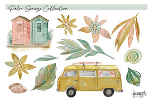 Palm Springs Beach Clipart