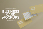 Business Card Mockups, an Advertising Mockup by Milka (Thumbnail 1 of 4)