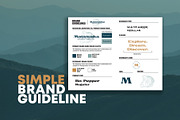 Easy Brand Guideline Template, a Templates & Theme by Cornfield Studio (Thumbnail 1 of 4)