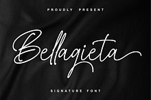 Bellagieta - Signature Font