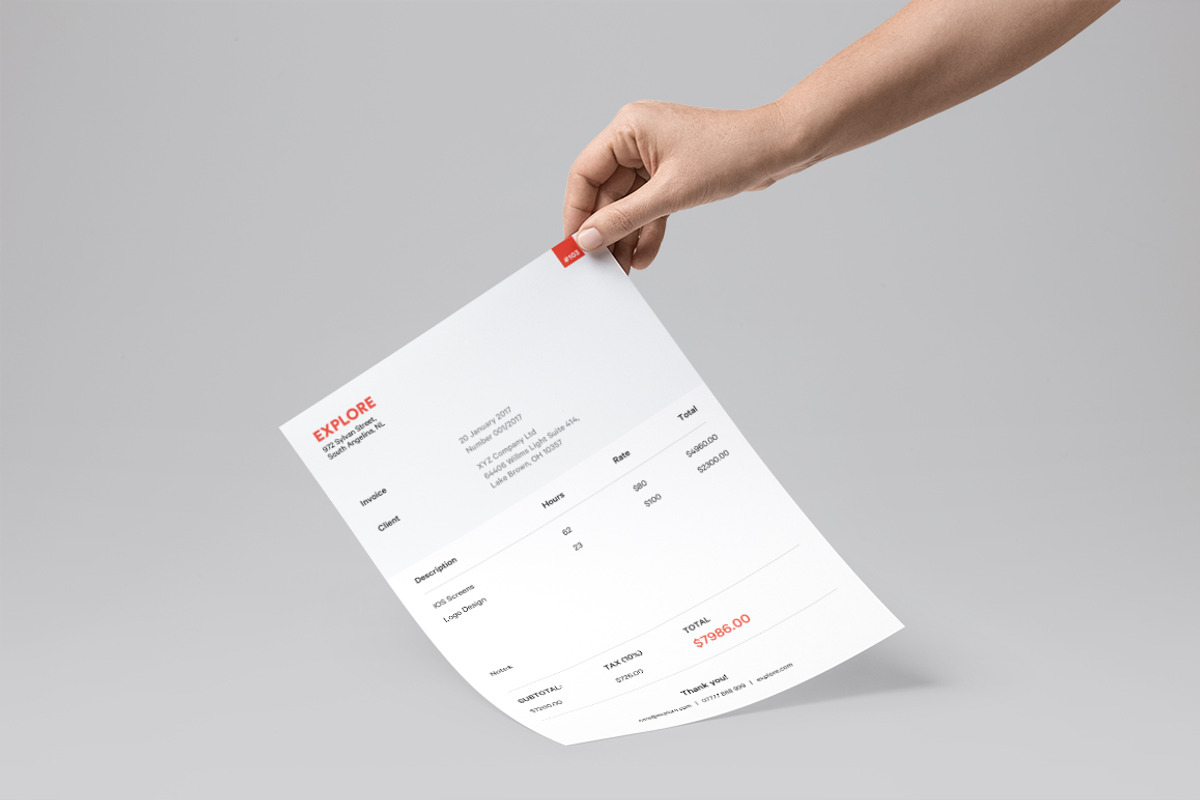 Invoice, a Stationery Template by Pixul (Photo 3 of 3)