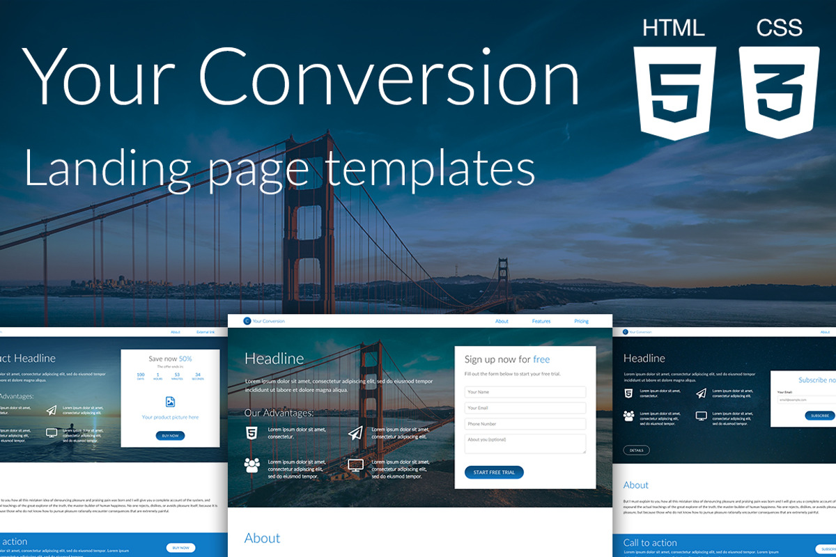 Your Conversion | Landing pages, a HTML Template by SD Themes (Photo 1 of 5)