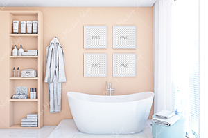 Frame Mockup & Bathroom Mockup 531