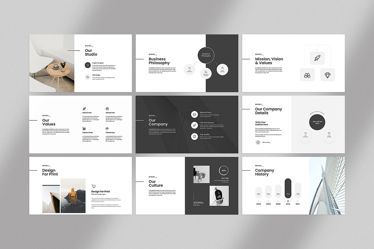 Minimal Presentation Template, a Presentation Template by evgenystudio (Photo 12 of 21)