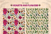 Hearts and Flowers Boho Vintage Set, a Decorative Illustration by Ink Stories (Thumbnail 13 of 24)