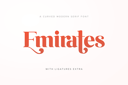 Emirates - Beautiful Curved Font