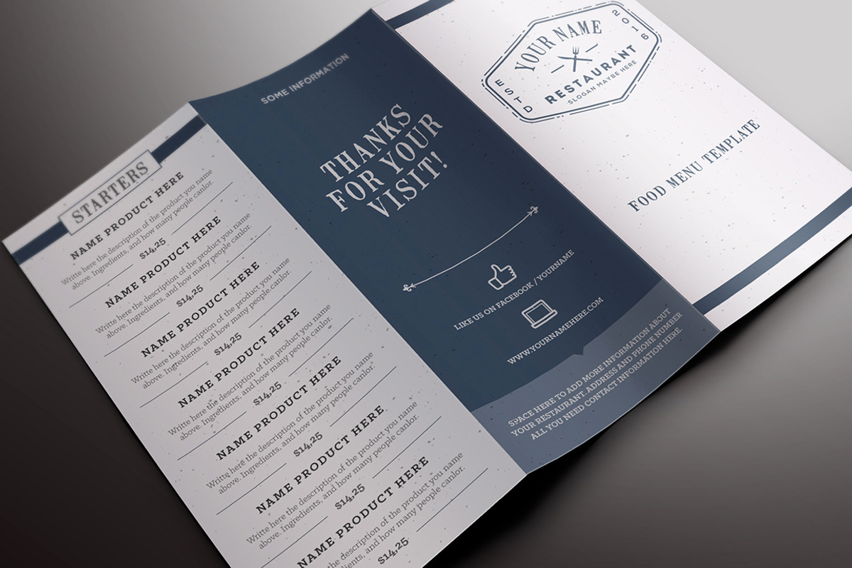 Classy Food Menu 5, a Brochure Template by Luuqas Design (Photo 11 of 12)