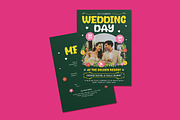 Pearce Wedding Invitation Template, an Invitation Template by iDoodle Studio (Thumbnail 1 of 3)