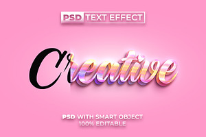 Creative Text Effect Colorful Style