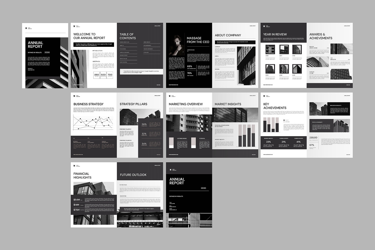 Annual Report Template preview 8