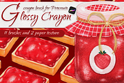 Brush for Procreate / Glossy Crayon, a Brush Add-On by JaoGam (Thumbnail 1 of 10)